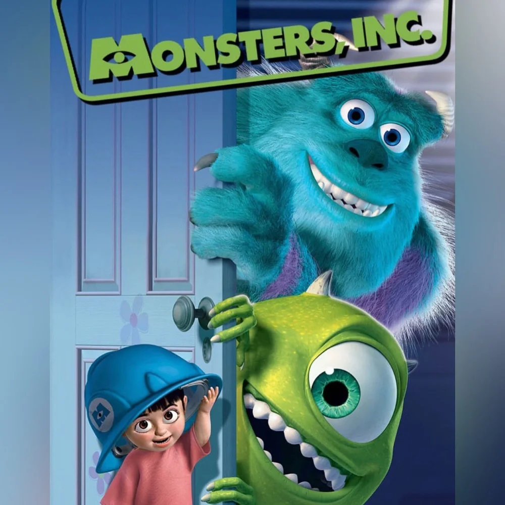 “Monsters Inc.” Boo & Mike Girl Toddler One-Eyed Cyclops Pixar 925 Silver Studs